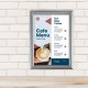 Europel Clicklijst A4 25mm Zilver – Display Sign van Geanodiseerd Aluminium