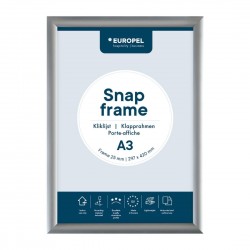 Europel Kliklijst A3 25mm Zilver – DTM Primera Display Sign