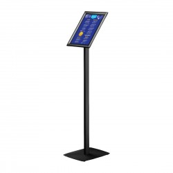 Infostand A4 met Kliklijst – Zwart Geanodiseerd Aluminium | DTM Primera