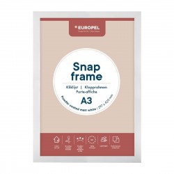 Europel Snap Frame A3 25mm Mat Wit – Kliklijst DTM Primera