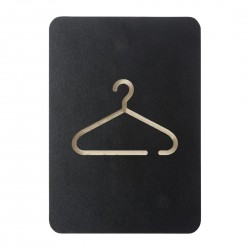 Europel Pictogram Bord Garderobe Zwart - DTM Primera