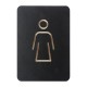 Europel Pictogram Bord Vrouw Zwart – DTM Primera