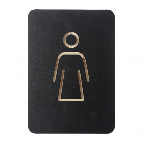 Europel Pictogram Bord Vrouw Zwart – DTM Primera