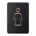 Europel Pictogram Bord Vrouw Zwart – DTM Primera