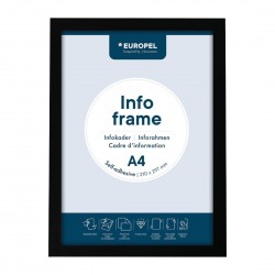 Zelfklevend Infokader A4 Zwart – Set van 2 Stuks | DTM Primera