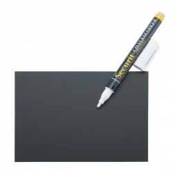 Securit Krijtbord Tags A6 met Krijtstift – Set van 20 met Houders
