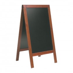 Securit Duplo stoepbord 1350x700mm mahonie