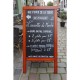 Securit Duplo stoepbord 1350x700mm mahonie