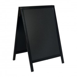 Securit Black Woody klein houten stoepbord met stoepkrijt