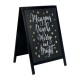 Securit Black Woody klein houten stoepbord met stoepkrijt