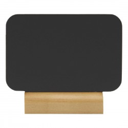 Securit Silhouette mini krijtborden rechthoekig met krijtstift en houten voet (4 stuks)