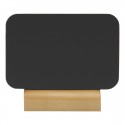 Securit Silhouette mini krijtborden rechthoekig met krijtstift en houten voet (4 stuks)