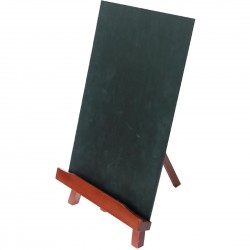 Securit Bar Top-Ezel en Schoolbord A4 – Krijtbord Polypropyleen Mahonie