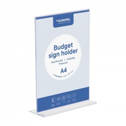 Menukaarthouder A4 Staand T-Stand – DTM Primera Polystyreen