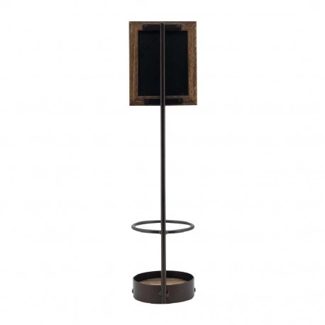 Securit Flessendisplay met Krijtbordframe voor Één Fles – Metaal & Hout