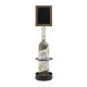 Securit Flessendisplay met Krijtbordframe voor Één Fles – Metaal & Hout