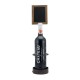 Securit Flessendisplay met Krijtbordframe voor Één Fles – Metaal & Hout