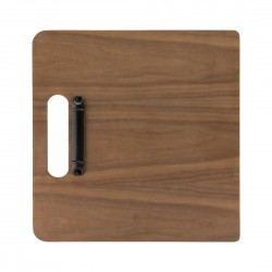 Securit Walnut Menukaarthouder met Ringband – Notenhout Snijplank Design