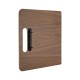 Securit Walnut Menukaarthouder met Ringband – Notenhout Snijplank Design