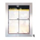 Securit RVS informatiedisplay met gekleurde LED's voor 4x A4 (excl. paal en voet)