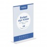 Europel Bordhouder Budget T-Stand A5 Portret – Menukaarthouder Polystyreen Helder