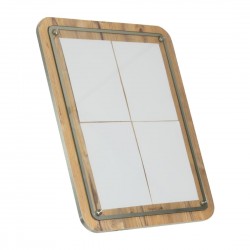 Securit 4xA4 Houten Wandmenuhouder – Bruin