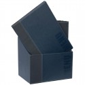 Securit Menuhoezen A4 Blauw Kunstleer met Opbergdoos (20 Stuks)