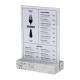 Europel Bordenhouder A5 Polystone Wit | DTM Primera Menukaarthouder
