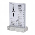 Europel Bordenhouder A5 Polystone Wit | DTM Primera Menukaarthouder