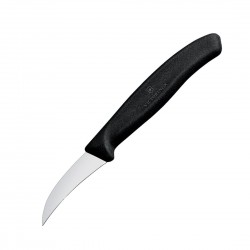 Victorinox Tourneermesje 8cm Zwart | RVS Garneermes