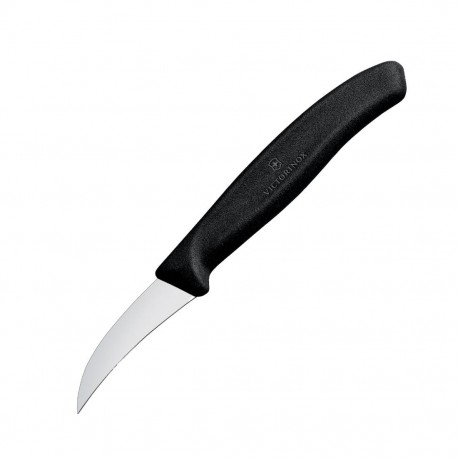Victorinox Tourneermesje 8cm Zwart | RVS Garneermes