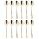 Olympia Buckingham dessertlepels champagne goud RVS – set van 12 stuks