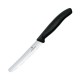 Victorinox groentemes 11 cm zwart – RVS tomatenmes met golvende rand