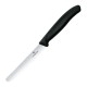 Victorinox groentemes 11 cm zwart – RVS tomatenmes met golvende rand