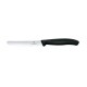 Victorinox groentemes 11 cm zwart – RVS tomatenmes met golvende rand