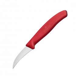 Victorinox Tourneermesje 8cm Rood – RVS Vormmesje voor Groente en Fruit