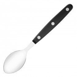 Olympia Taverna theelepels met zwarte handgrepen – RVS 18/0, 12 stuks