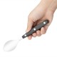 Olympia Taverna theelepels met zwarte handgrepen – RVS 18/0, 12 stuks