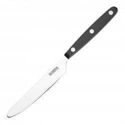 Olympia Taverna tafelmessen zwart – RVS 18/0 (12 stuks)