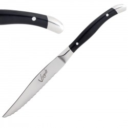 Amefa Virgule steakmessen zwart – set van 12 stuks
