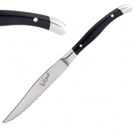 Amefa Virgule steakmessen zwart – set van 12 stuks
