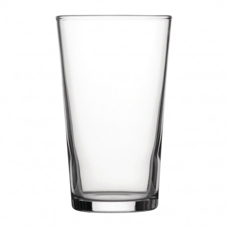 Utopia Geharde Conische Bierglazen 280ml – Set van 48 Stuks