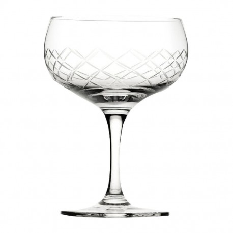 Utopia Raffles Diamond Coupe-Glazen 160ml (6 stuks) – Kristalglas Helder
