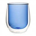 Utopia Dubbelwandig Waterglas Blauw 27cl - Set van 6
