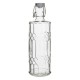 Olympia geo glazen waterfles met stop 1L (6 stuks)