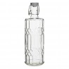 Olympia geo glazen waterfles met stop 1L (6 stuks)