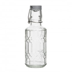 Olympia Geo Glazen Waterfles met Stop 380 ml (6 stuks)