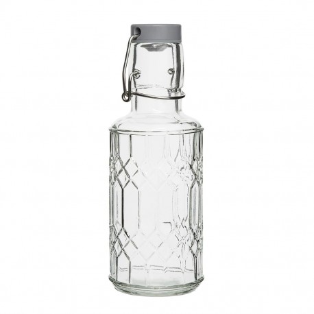 Olympia Geo Glazen Waterfles met Stop 380 ml (6 stuks)