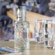 Olympia Geo Glazen Waterfles met Stop 380 ml (6 stuks)