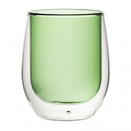 Utopia Dubbelwandig Waterglas Groen 27cl - Set van 6